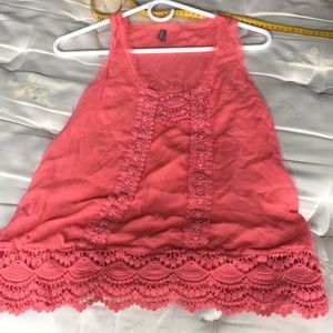 Pink laced Vanity Tank